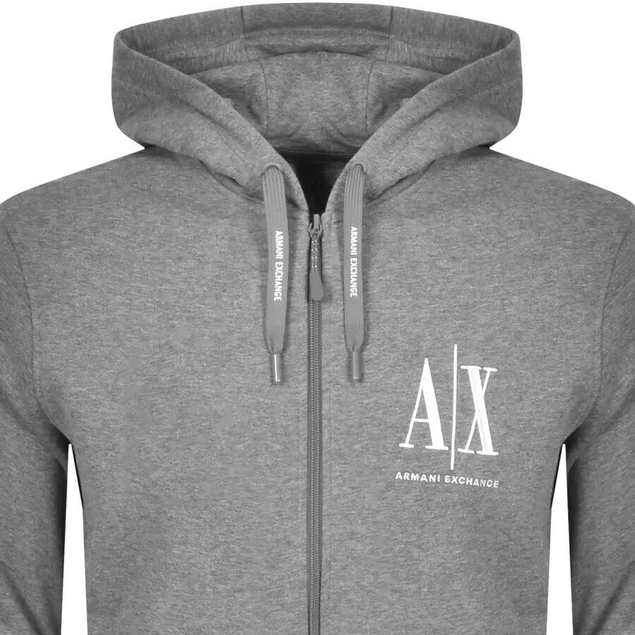 Armani-Exchange zip hoodie