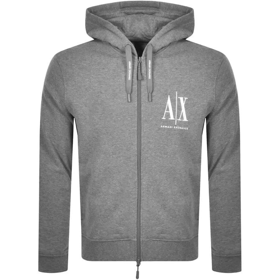 Armani-Exchange zip hoodie