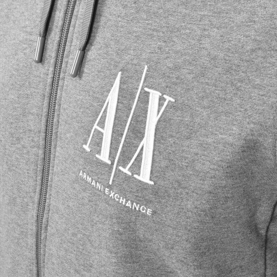 Armani-Exchange zip hoodie